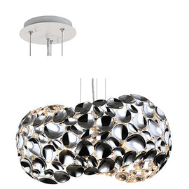 Radiant Pendant Metal 470mm Chrome E27 3x60w in Electrical & Lighting,Lighting,Interior Lighting