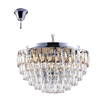 Radiant 7LT Chandelier Crystal Chrome E14 7x40w - image 01