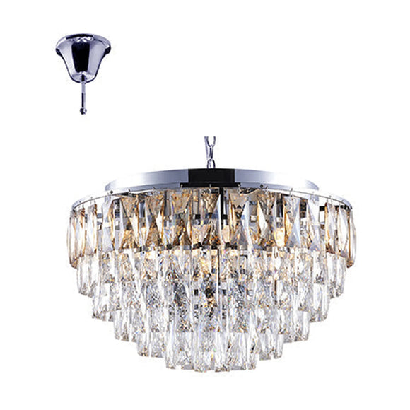 Radiant 7LT Chandelier Crystal Chrome E14 7x40w - image 01