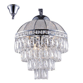 Radiant 4LT Chandelier Crystal Chrome E14 4x40w in Electrical & Lighting,Lighting,Interior Lighting