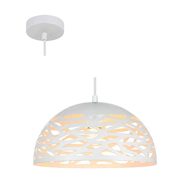 Radiant Pendant Steel 300mm White E27 1x40w - image 01
