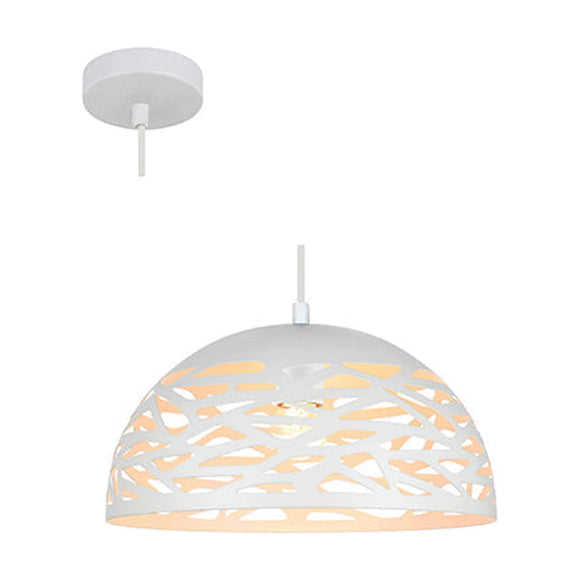 Radiant Pendant Steel 300mm White E27 1x40w - image 01