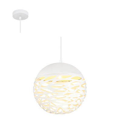 Radiant Pendant Metal 300mm White E27 1x28w in Electrical & Lighting,Lighting,Interior Lighting