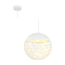 Radiant Pendant Metal 300mm White E27 1x28w - image 01