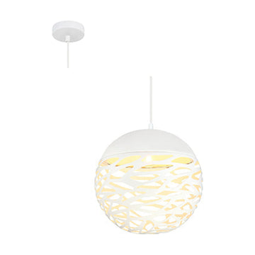 Radiant Pendant Metal 300mm White E27 1x28w - image 01