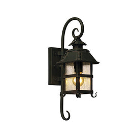 Radiant Wall Light Forged Outdoor Small Sand Black 1xE27 in Electrical & Lighting,Lighting,Exterior Lighting