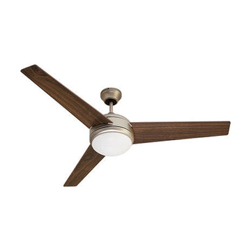 Radiant Ceiling Fan with Light & Remote Satin Nickel - image 01