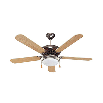 Radiant Ceiling Fan with Light Satin Chrome E27 2x60w in Electrical & Lighting,Lighting,Ceiling Fans