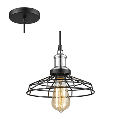 Radiant Pendant Grid Black/Chrome E27 1x40w in Electrical & Lighting,Lighting,Interior Lighting