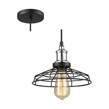 Radiant Pendant Grid Black/Chrome E27 1x40w - image 01