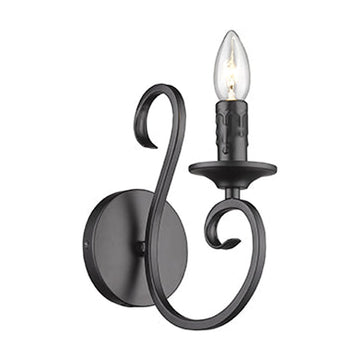 Radiant Wall Light Up Facing Black E14 1x40w - image 01