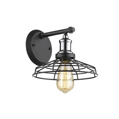 Radiant Wall Light Grid  Black & Chrome E27 1x40w in Electrical & Lighting,Lighting,Interior Lighting