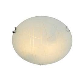 Radiant Line Pattern Ceiling Light Chrome E27 1x60w in Electrical & Lighting,Lighting,Interior Lighting
