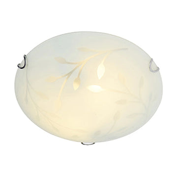 Radiant Leaf Ceiling Light Chrome E27 3x60w - image 01