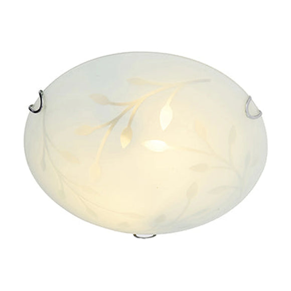 Radiant Leaf Ceiling Light Chrome E27 3x60w - image 01