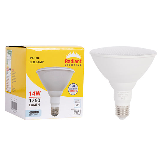 Radiant LED Globe PAR38 14w E27 4000K N in Electrical & Lighting,Lighting,Globes & Tubes