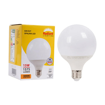 Radiant LED Opalina Frosted G95 15W E27 3000K N - image 01