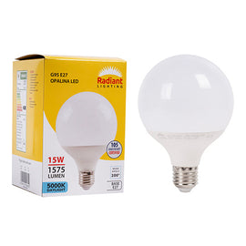 Radiant LED Opalina Frosted G95 15W E27 5000K N in Electrical & Lighting,Lighting,Globes & Tubes