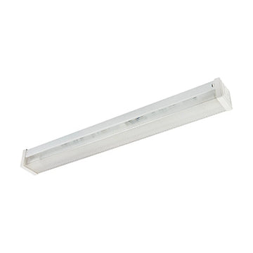 Radiant 2Ft Single Closed Channel Fitting Prismatic T8 Wired For LED - image 01