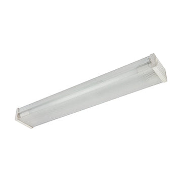 Radiant 2Ft T8 Double Closed Channel Fitting Prismatic LED Ready Empty Body - image 01