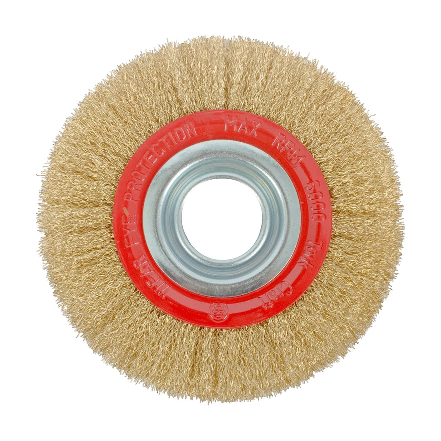Tork Craft Wire Wheel Brush 150 X 25mm Bench Grinder Blister - image 01