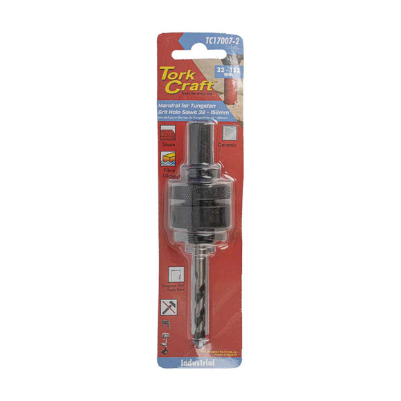 Tork Craft Mandrel Carbide Grit Hole Saw 32 - 152mm - image 01
