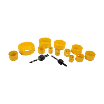 Tork Craft Hole Saw Set 15pce In Case Carbon Steel - image 01