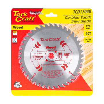 Tork Craft Blade TCT 170 X 40t 20-16mm General Purpose Combination - image 01