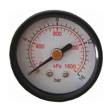 AirCraft Press. Gauge 50mm1/4' Rear Fit 0-16Bar 0-1600Kpa - image 01
