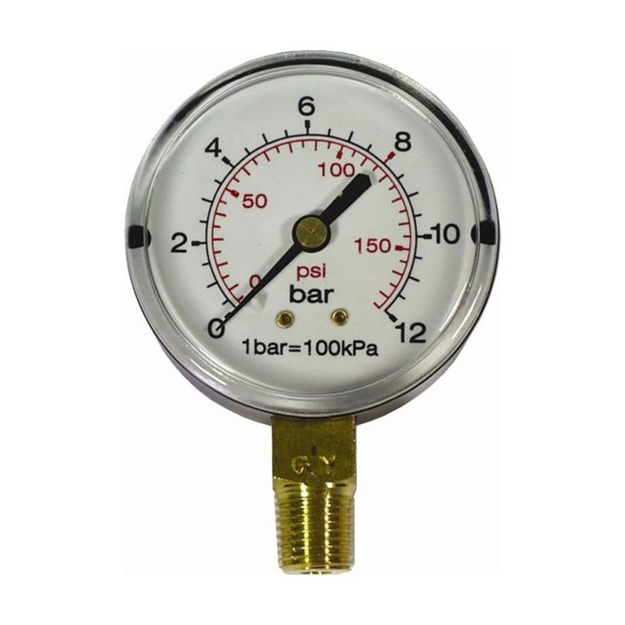 AirCraft Pressure Gauge 63mm1/4' Bot. Fit 0-16Bar 0-1600Kpa - image 01