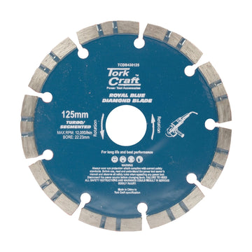 Tork Craft Diamond Blade 125 X 22.22mm Turbo/segm.laser - image 01