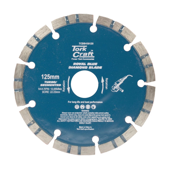 Tork Craft Diamond Blade 125 X 22.22mm Turbo/segm.laser - image 01
