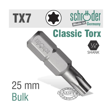 Schroder Torx TX 7 Classic Bit 25mm - image 01