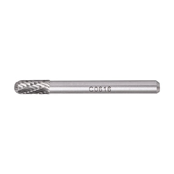Tork Craft Rotary Burr Tungsten 6x16x6mm Round Point - image 01