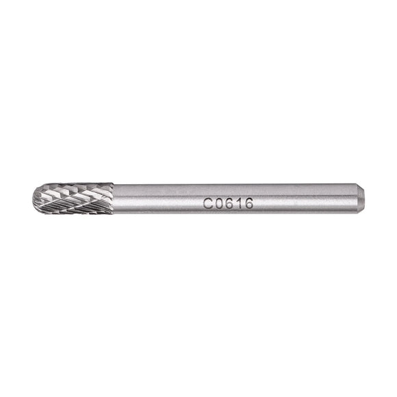 Tork Craft Rotary Burr Tungsten 6x16x6mm Round Point - image 01