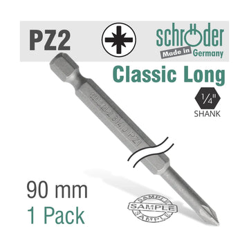 Schroder Pozi No. 2 90mm Power Bit 1 Pack - image 01