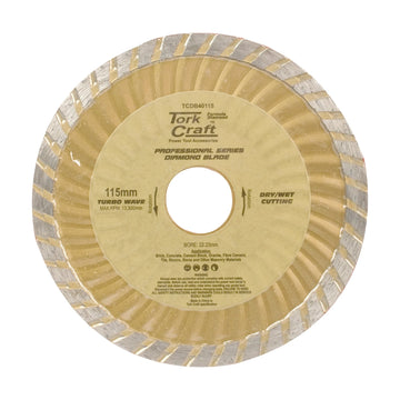 Tork Craft Diamond Blade Turbo Wave 115mm X 22.22mm - image 01