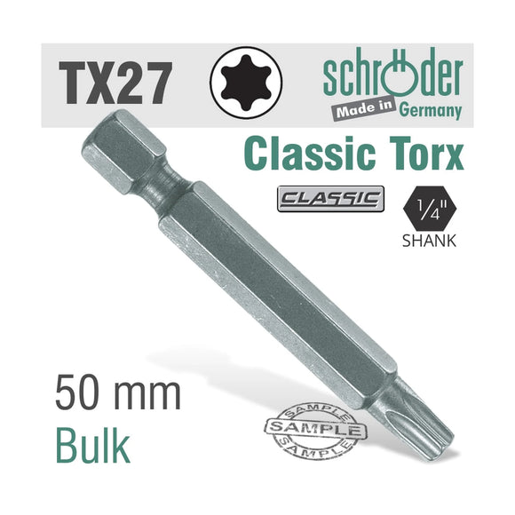 Schroder Torx TX27 Classic Power Bit 50mm - image 01