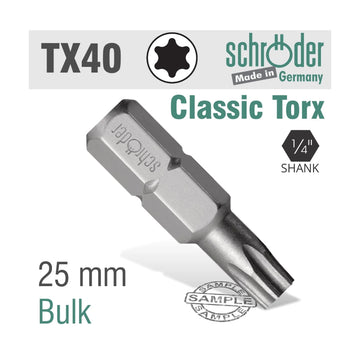 Schroder Torx TX 40 Classic Bit 25mm - image 01