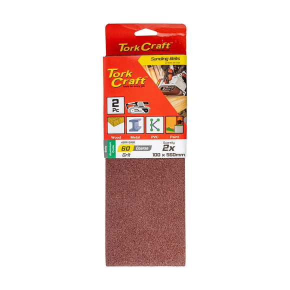 Tork Craft Sanding Belt 100 X 560mm 60 Grit 2 Pack - image 01