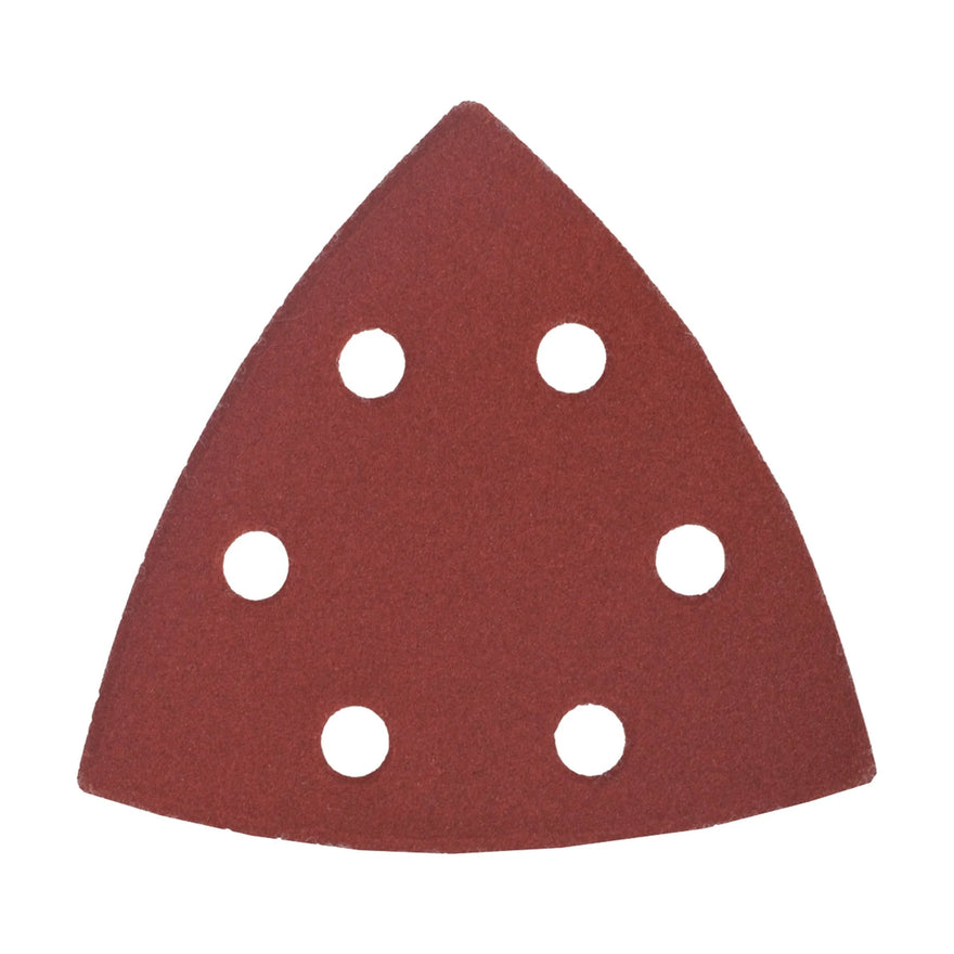 Tork Craft Sanding Triangle Sheet 240 Grit 94x94x94mm 5 Pack W/holes Hook & Loop - image 01