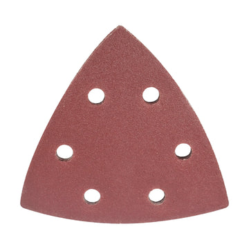 Tork Craft Sanding Triangle Sheet 120 Grit 94x94x94mm 5 Pack W/holes Hook & Loop - image 01