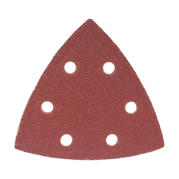 Tork Craft Sanding Triangle Sheet 80 Grit 94x94x94mm 5 Pack W/holes Hook & Loop - image 01