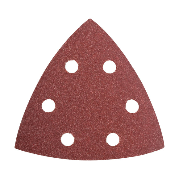 Tork Craft Sanding Triangle Sheet 60 Grit 94x94x94mm 5 Pack W/holes Hook & Loop - image 01