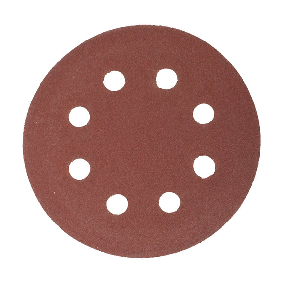 Tork Craft Sanding Disc 115mm 120 Grit With Holes 10 Pack Hook And Loop - image 01