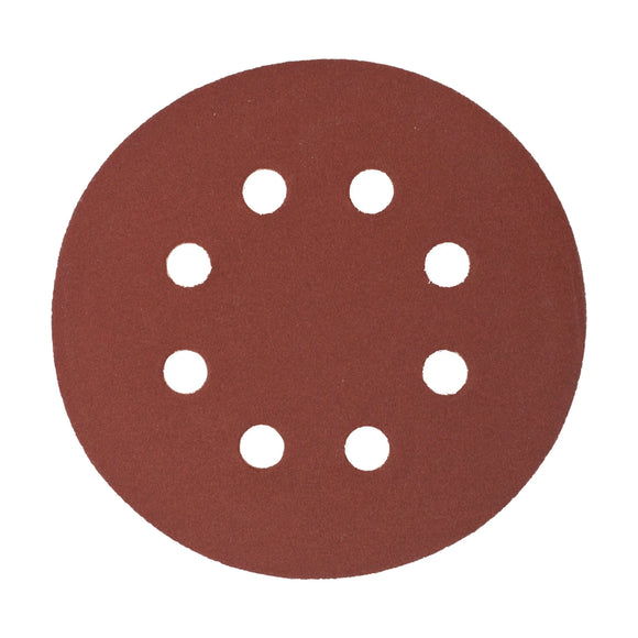 Tork Craft Sanding Disc 125mm 240 Grit With Holes 10 Pack Hook And Loop - image 01