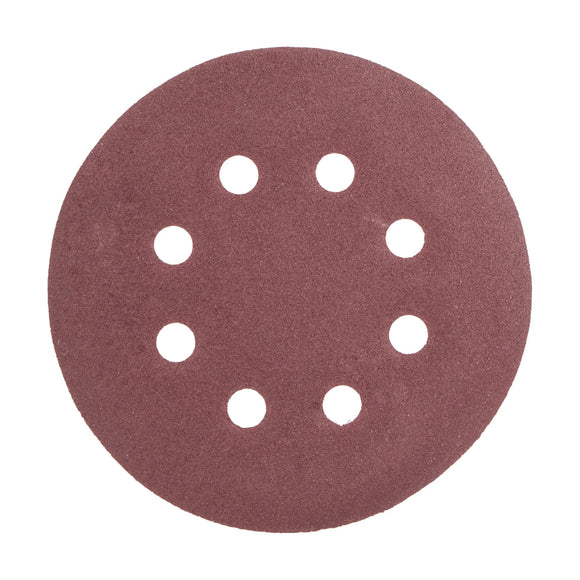 Tork Craft Sanding Disc 125mm 180 Grit With Holes 10 Pack Hook And Loop - image 01
