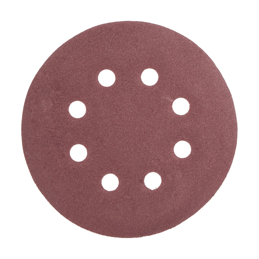 Tork Craft Sanding Disc 125mm 180 Grit With Holes 10 Pack Hook And Loop - image 01