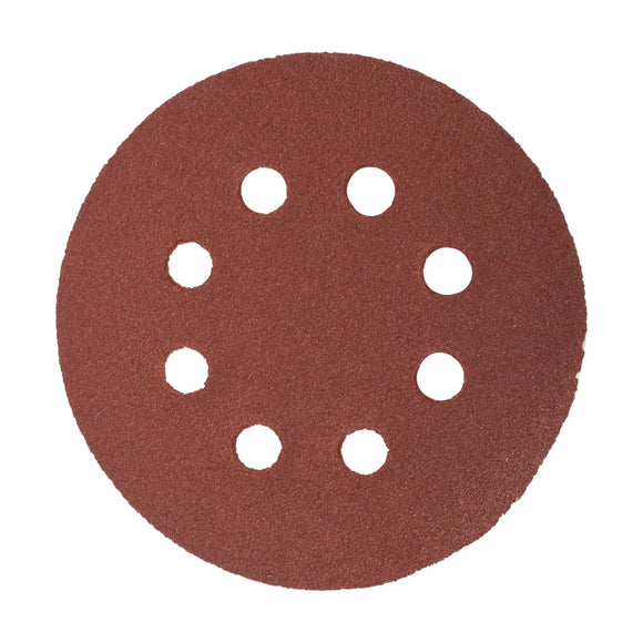Tork Craft Sanding Disc 125mm 60 Grit With Holes 10 Pack Hook And Loop - image 01