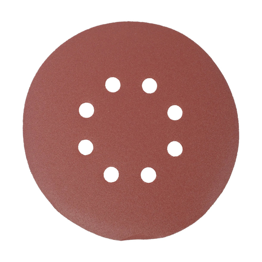 Tork Craft Sanding Disc 150mm 180 Grit With Holes 10 Pack Hook And Loop - image 01